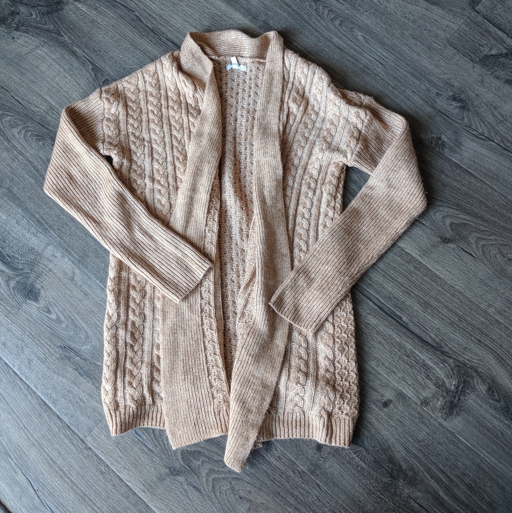 Maurices camel cardigan
